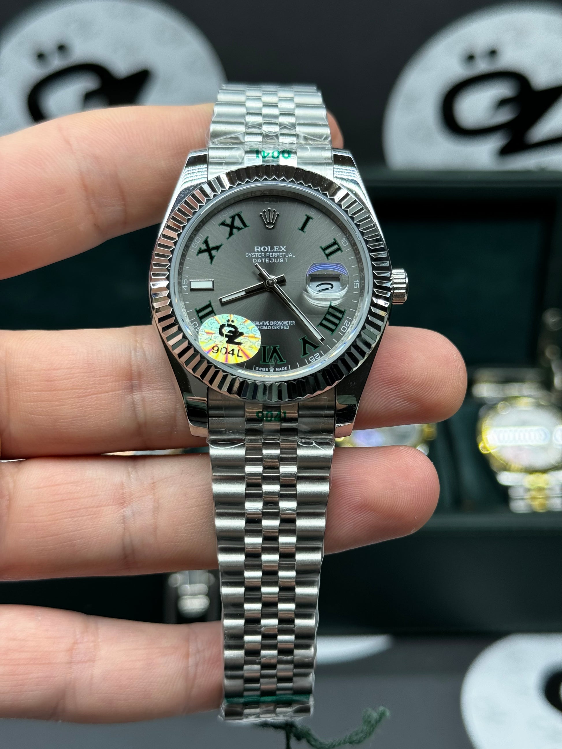 Rolex Datejust pour homme (41 mm) 126300 Bracelet jubilé / Wimbledon / Réplique