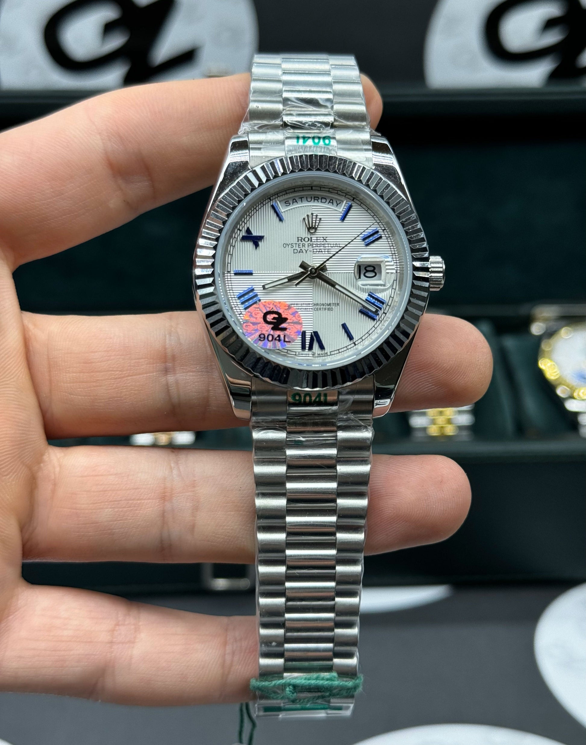 Rolex Day-Date (40 mm) 128239 Cadran bleu 2022 