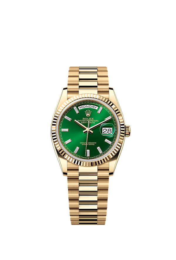 Rolex Day-Date (40 mm) 228206 Cadran vert Or 2022 