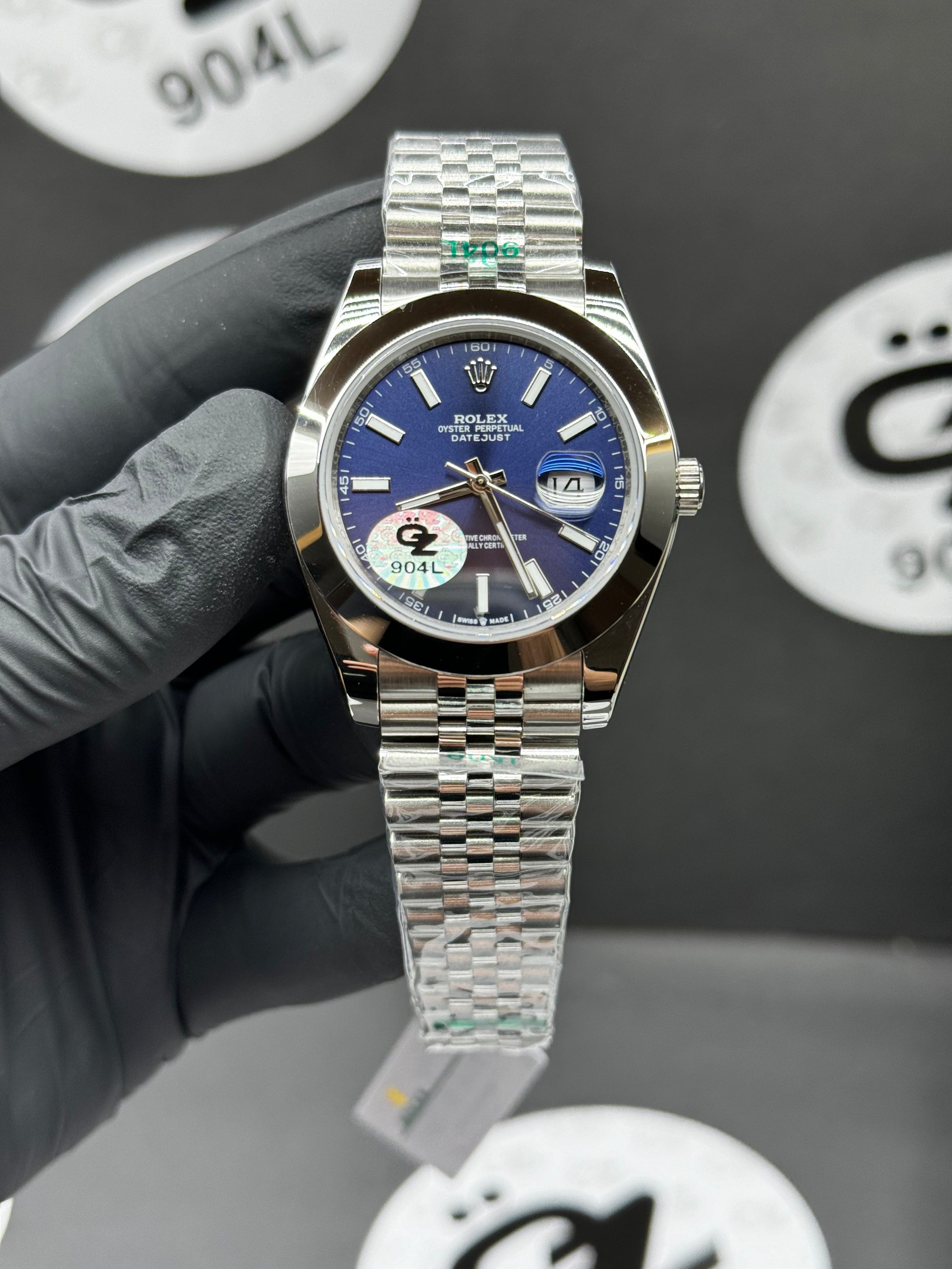 Réplique Rolex Datejust II bleue (41 mm) pour homme