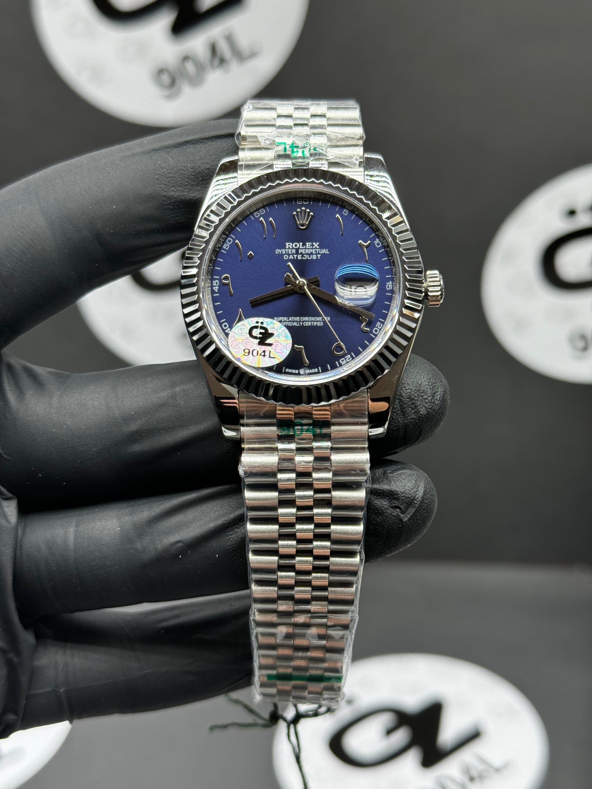 Rolex Datejust ll 26 (41 mm) 126334 Bracelet Jubilé Arabe / Réplique Bleu Bleu