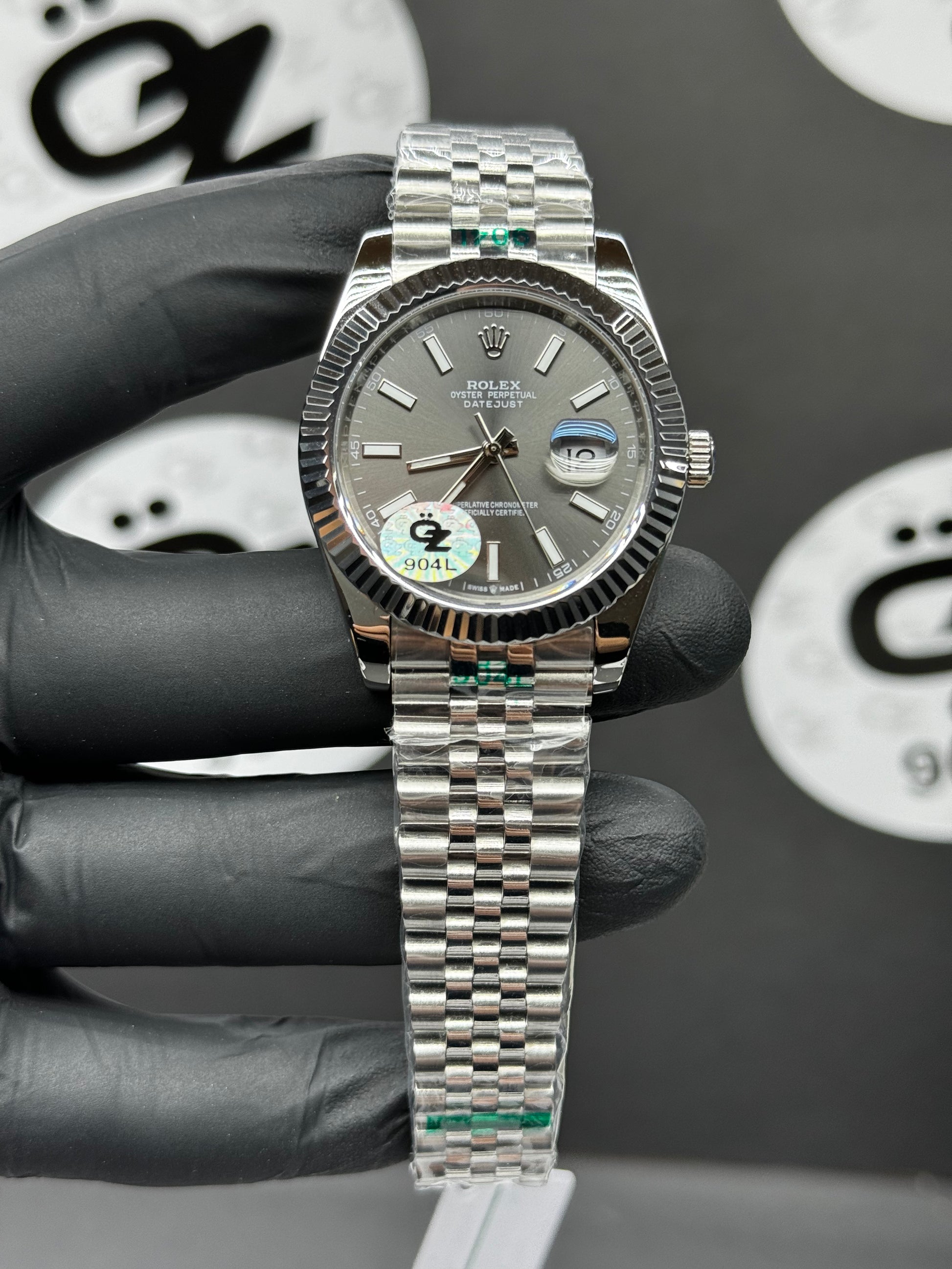 Rolex Datejust 126334 Réplique du jubilé avec cadran rhodium foncé (41 mm)