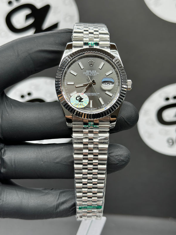 Rolex Datejust 126334 Dark Rhodium Dial Jubilee Replica (41mm)