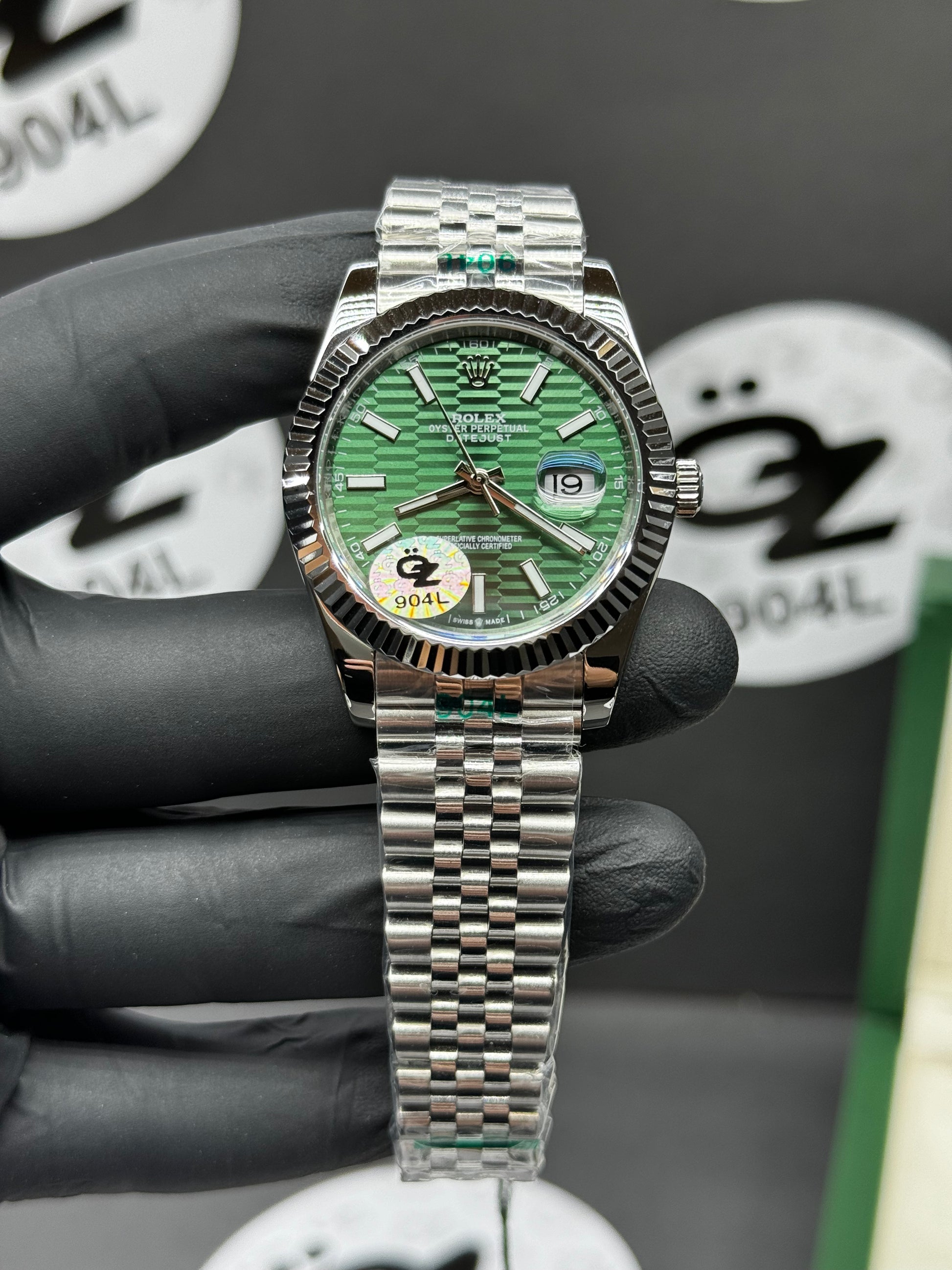 Rolex Datejust 126300 Dial Jubilee Green Replica (41mm) Green