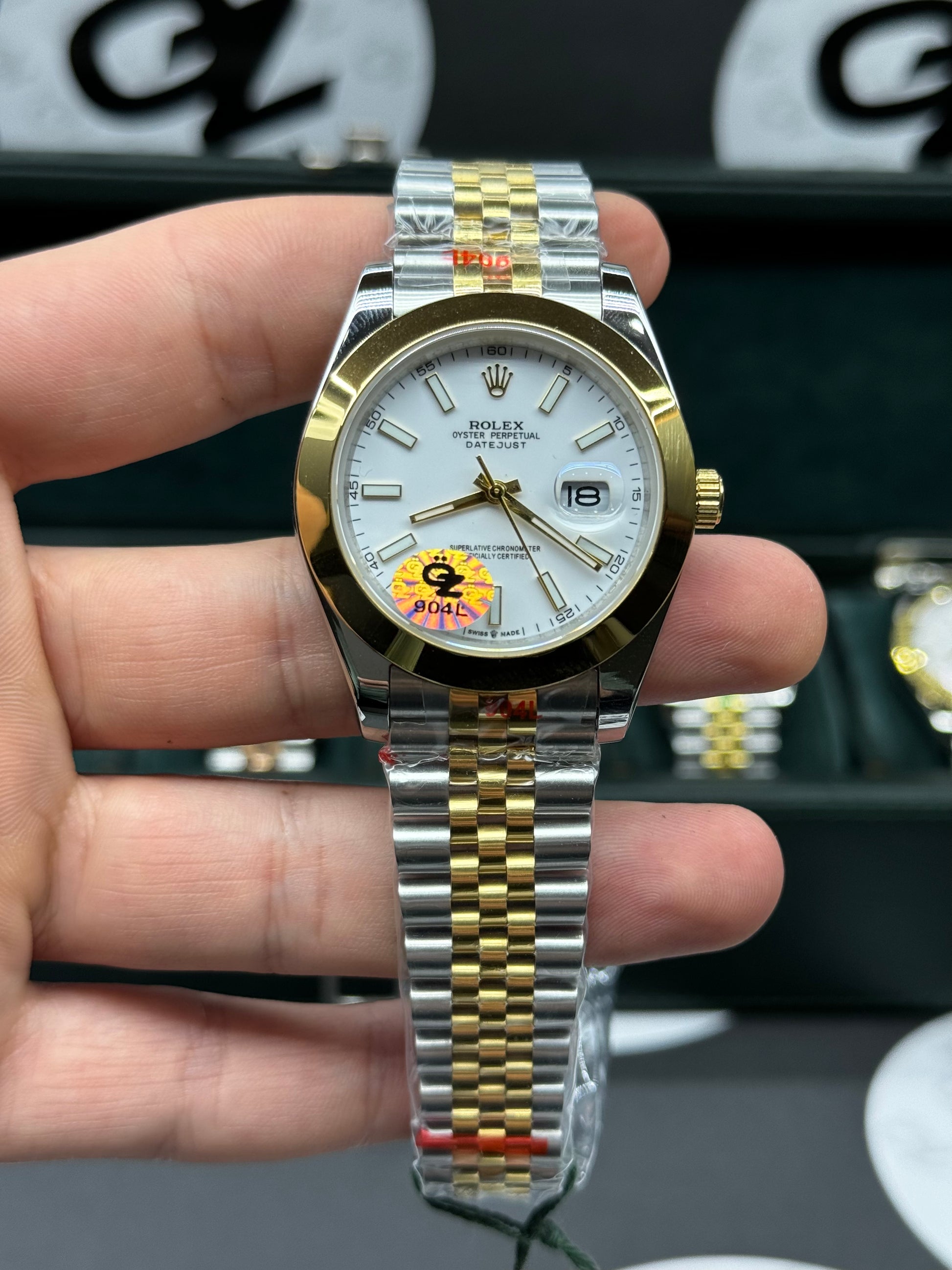 Rolex Datejust ll 25 (41 mm) 126333 Oyster strap Bi-color Replica