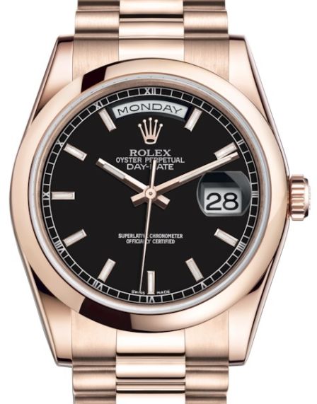 Rolex Day-Date (40mm) 228226 Jubilee Black Dial Gold Replica