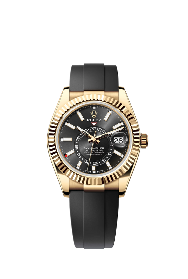 Replica Rolex Heren Sky-Dweller Ruber Band (42mm) 336238