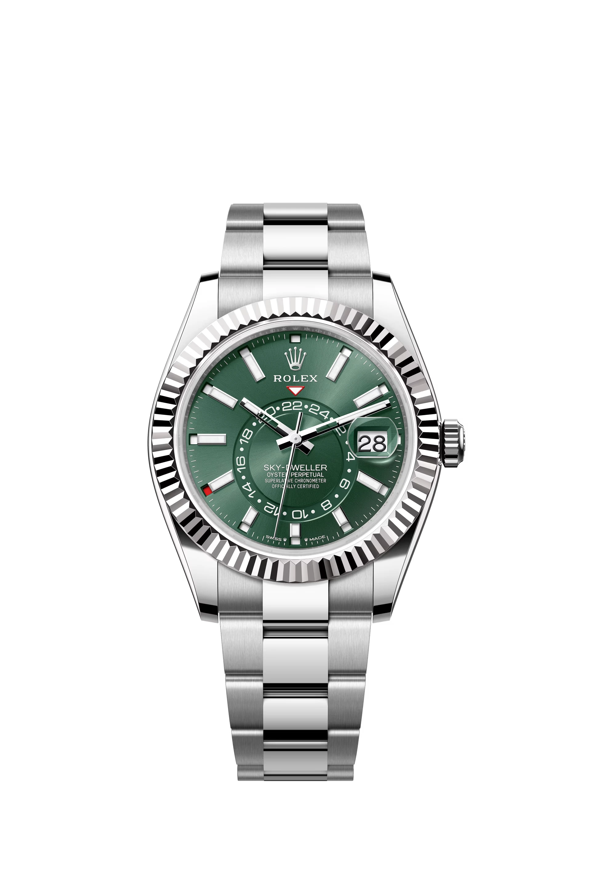 Replica Rolex Heren Sky-Dweller Oyster (42mm) 336933 Green