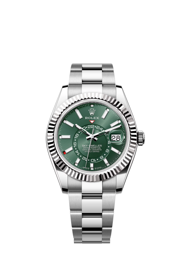 Replica Rolex Heren Sky-Dweller Oyster (42mm) 336933 Green