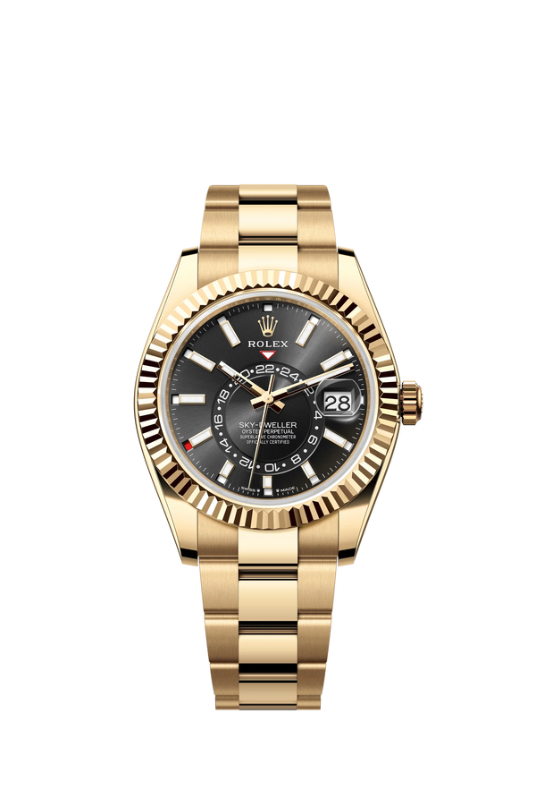 Replica Rolex Heren Sky-Dweller Oyster (42mm) Gold  336938